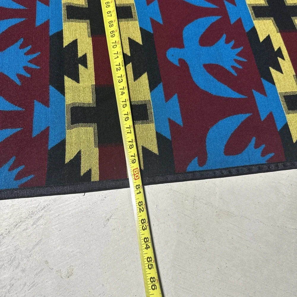 LARGE VINTAGE MEXICAN THUNDERBIRD BLANKET 81